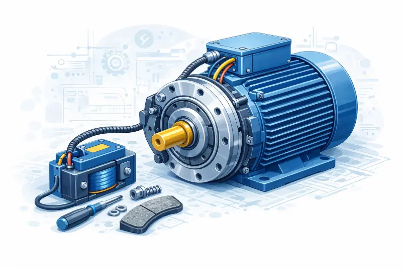 Motor con freno: cuándo conviene y cómo dimensionar el torque de frenado