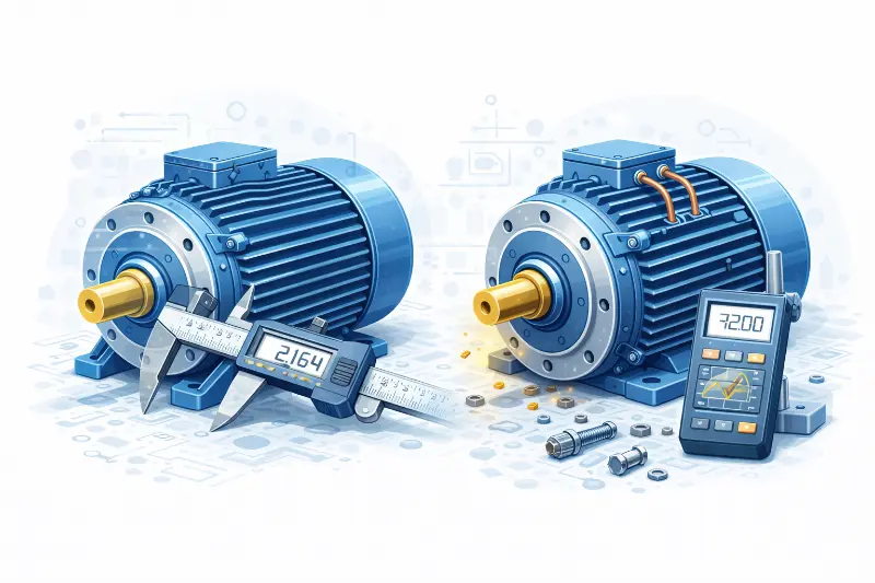 Checklist de reemplazo NEMA ↔ IEC: montaje, eje, bridas y compatibilidad sin errores