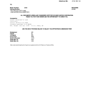 Motor TEFC US Motors Titan Horizontal TEFC 200 HP 460V 1200 RPM (Frame 449T) – DN88