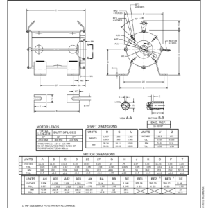 Motor US Motors 30 HP 200V 3405 RPM (Frame 160ZBS) – J204
